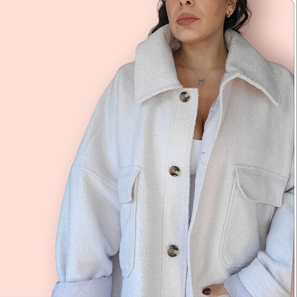 misguided plus lilac oversized jacket - Picture 1 of 5